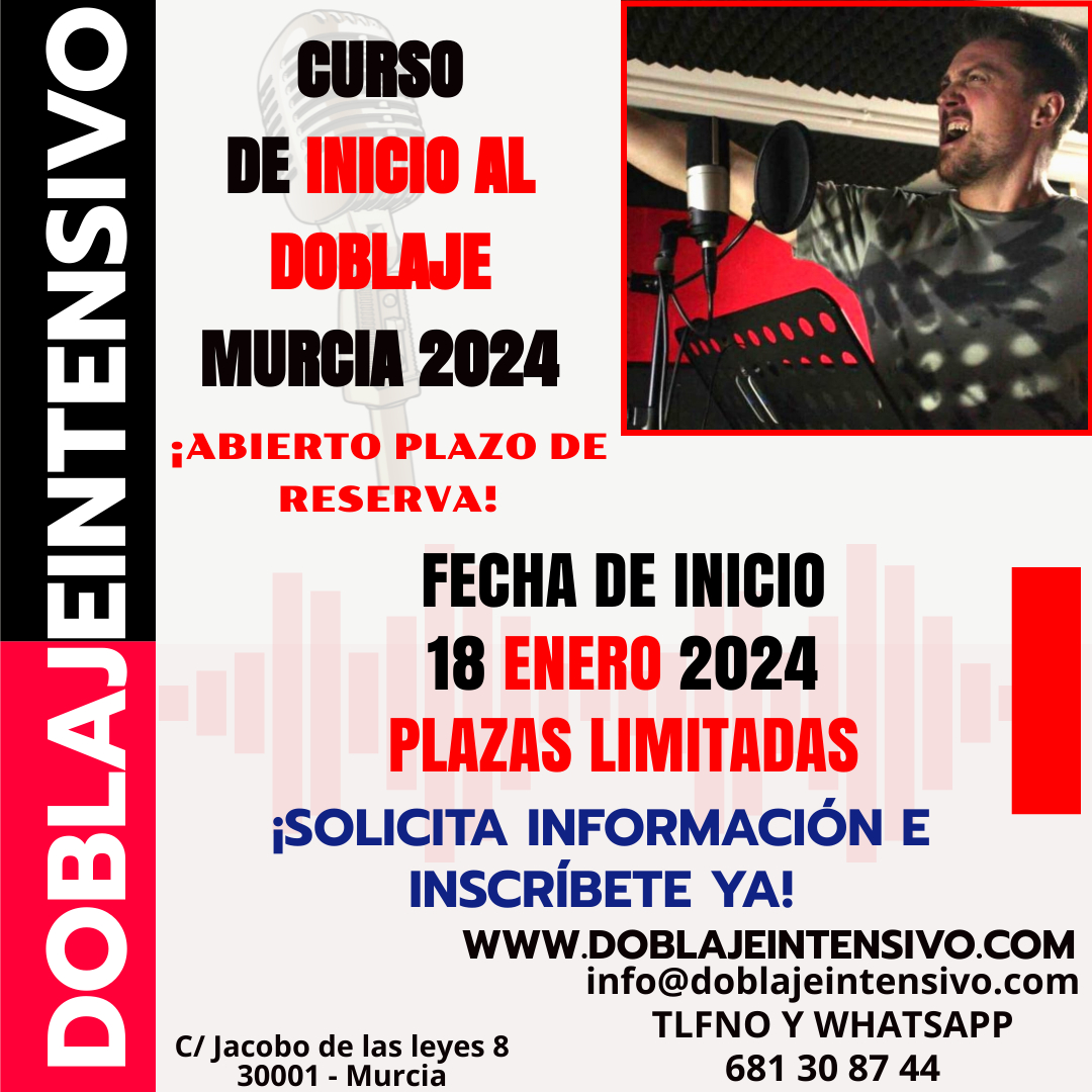 7ª Edición Curso de inicio al doblaje