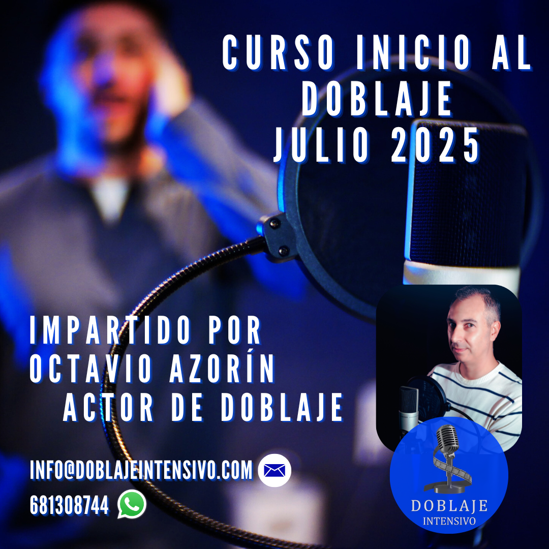 Curso de inicio al doblaje Julio 2025